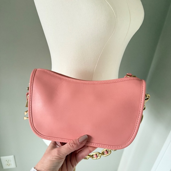 Coach Swinger Bag With Chain in Candy Pink and Brass (NWOT) - Picture 13 of 14